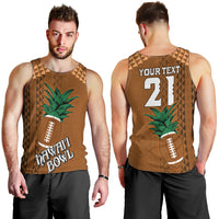 Custom Hawaii Honolulu Bowl Men Tank Top With Kakau Tribal Pattern - Wonder Print Shop