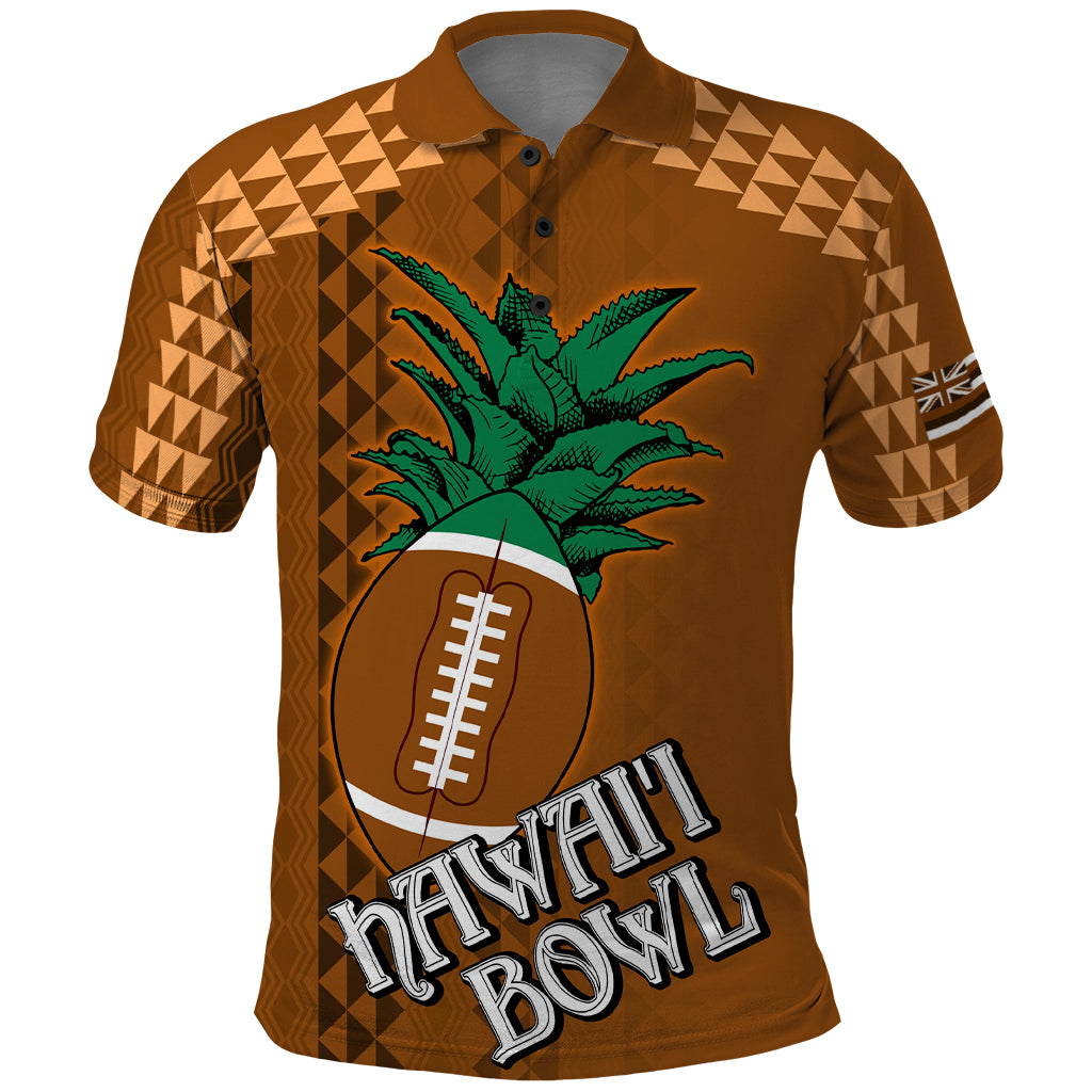 Custom Hawaii Honolulu Bowl Polo Shirt With Kakau Tribal Pattern - Wonder Print Shop