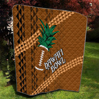 Custom Hawaii Honolulu Bowl Quilt With Kakau Tribal Pattern - Wonder Print Shop