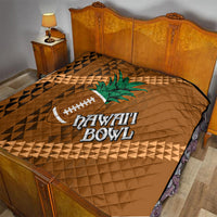 Custom Hawaii Honolulu Bowl Quilt With Kakau Tribal Pattern - Wonder Print Shop