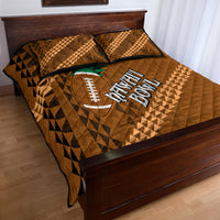 Custom Hawaii Honolulu Bowl Quilt Bed Set With Kakau Tribal Pattern - Wonder Print Shop
