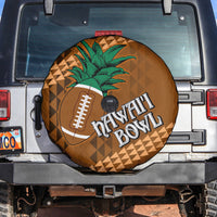 Custom Hawaii Honolulu Bowl Spare Tire Cover With Kakau Tribal Pattern - Wonder Print Shop