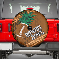 Custom Hawaii Honolulu Bowl Spare Tire Cover With Kakau Tribal Pattern - Wonder Print Shop