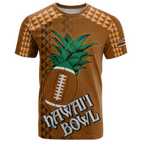 Custom Hawaii Honolulu Bowl T Shirt With Kakau Tribal Pattern - Wonder Print Shop