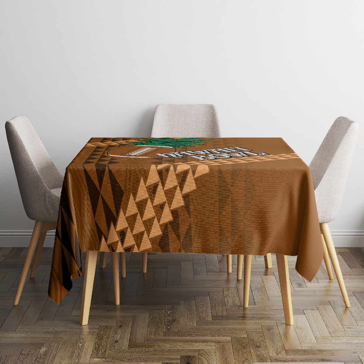 Custom Hawaii Honolulu Bowl Tablecloth With Kakau Tribal Pattern - Wonder Print Shop