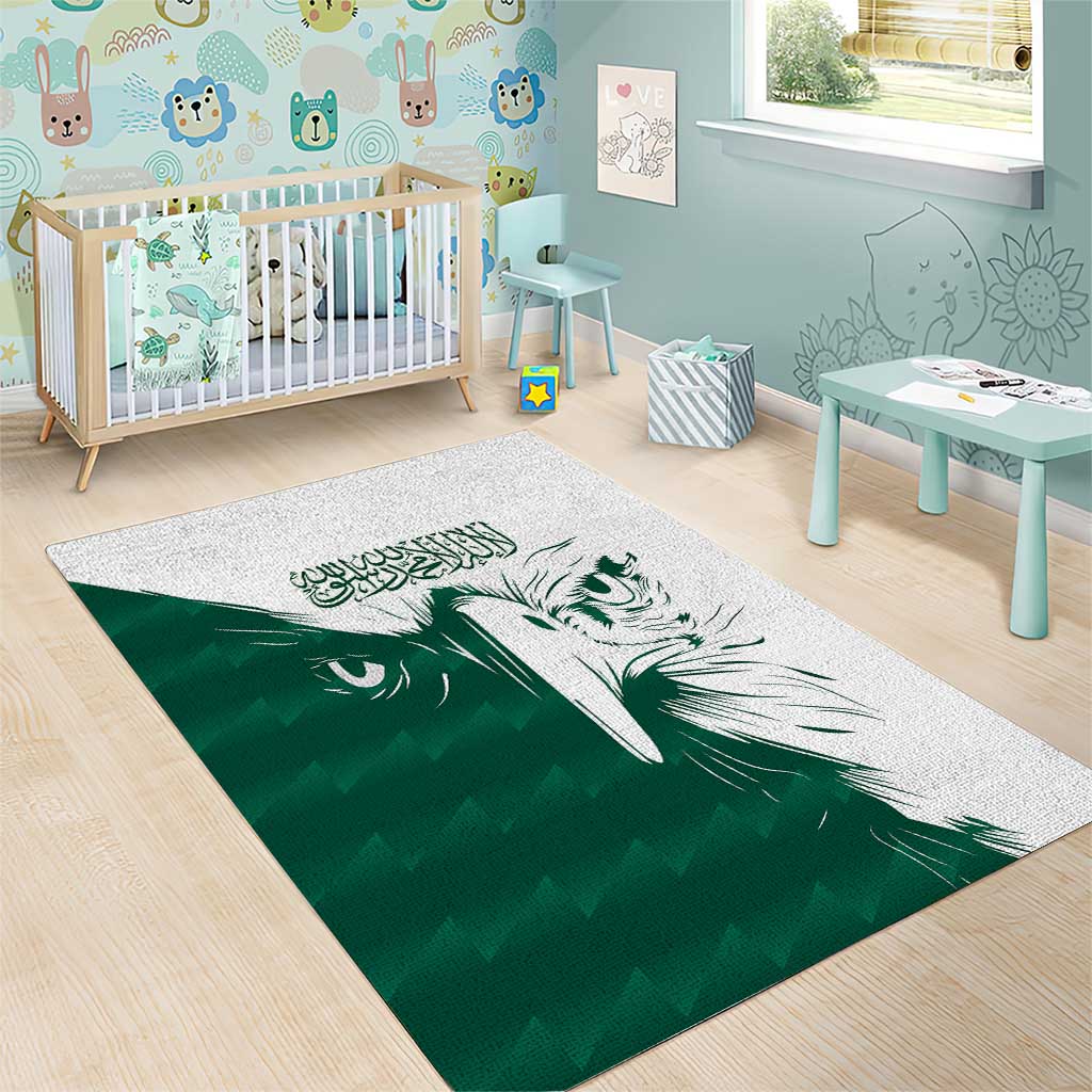 Saudi Arabia Falcon Area Rug Simple Saudi Pattern LT9 - Wonder Print Shop