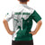 Saudi Arabia Falcon Family Matching Short Sleeve Bodycon Dress and Hawaiian Shirt Simple Saudi Pattern - Wonder Print Shop