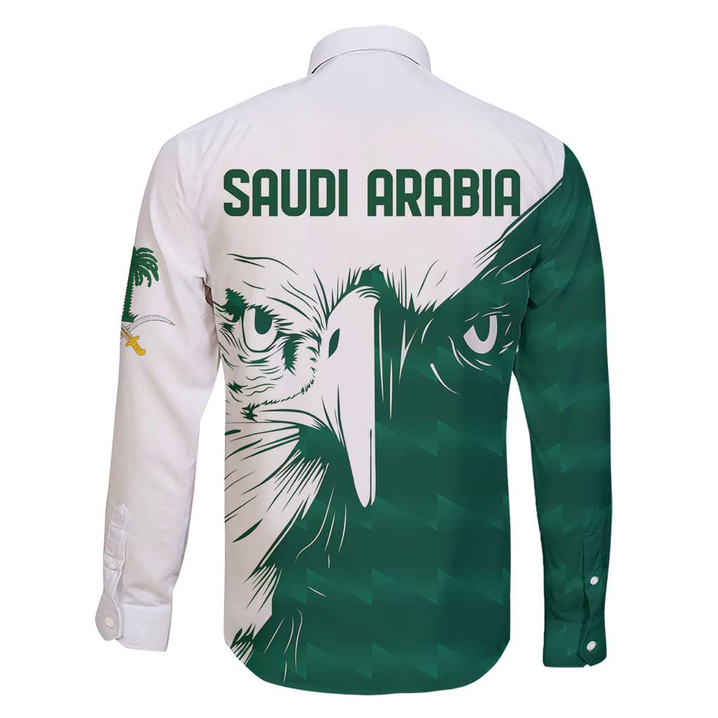 Saudi Arabia Falcon Family Matching Short Sleeve Bodycon Dress and Hawaiian Shirt Simple Saudi Pattern - Wonder Print Shop