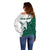 Saudi Arabia Falcon Off Shoulder Sweater Simple Saudi Pattern - Wonder Print Shop