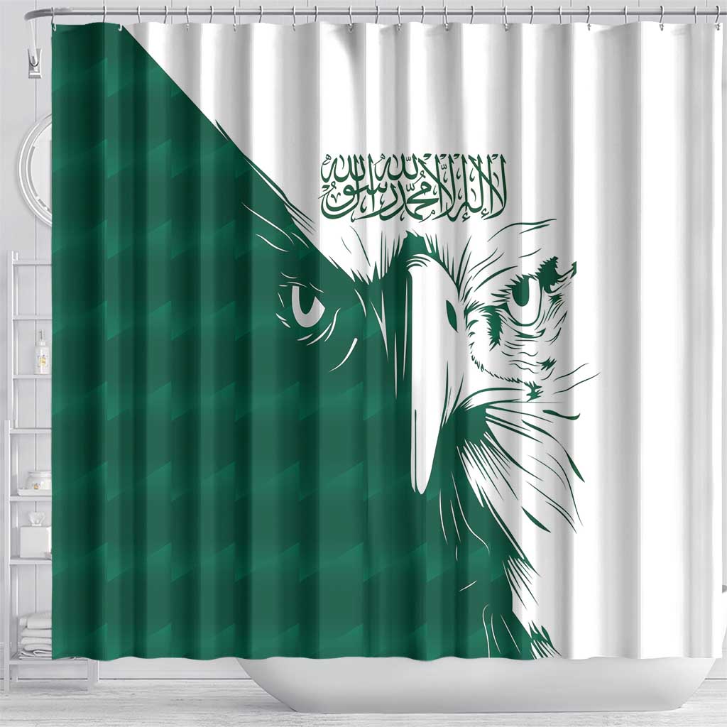 Saudi Arabia Falcon Shower Curtain Simple Saudi Pattern LT9