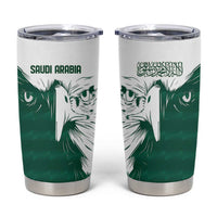 Saudi Arabia Falcon Tumbler Cup Simple Saudi Pattern - Wonder Print Shop