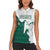 Saudi Arabia Falcon Women Sleeveless Polo Shirt Simple Saudi Pattern - Wonder Print Shop