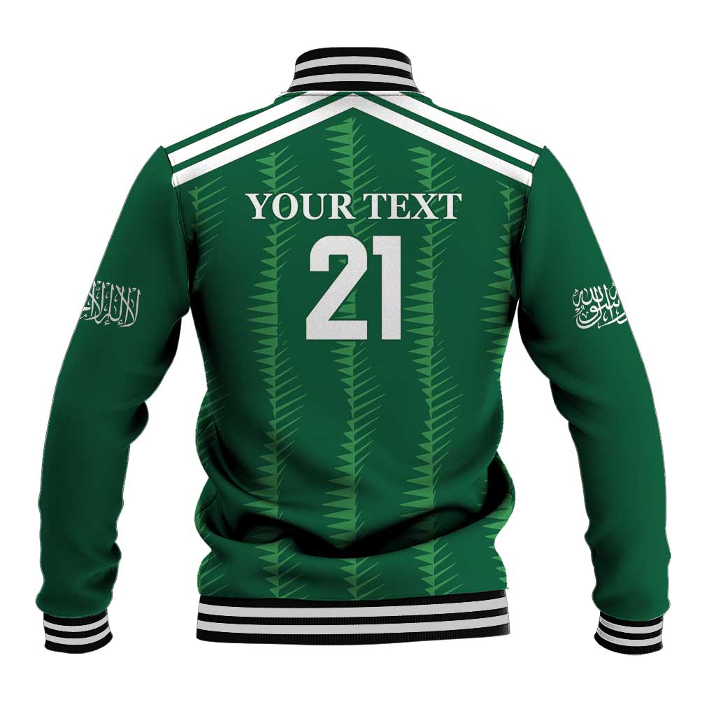 Custom Saudi Arabia Football Baseball Jacket Green Al -Arabiyyah Concept 23-2024 LT9 - Wonder Print Shop