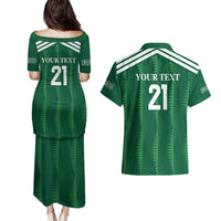 Custom Saudi Arabia Football Couples Matching Puletasi and Hawaiian Shirt Green Al -Arabiyyah Concept 23-2024 LT9 - Wonder Print Shop