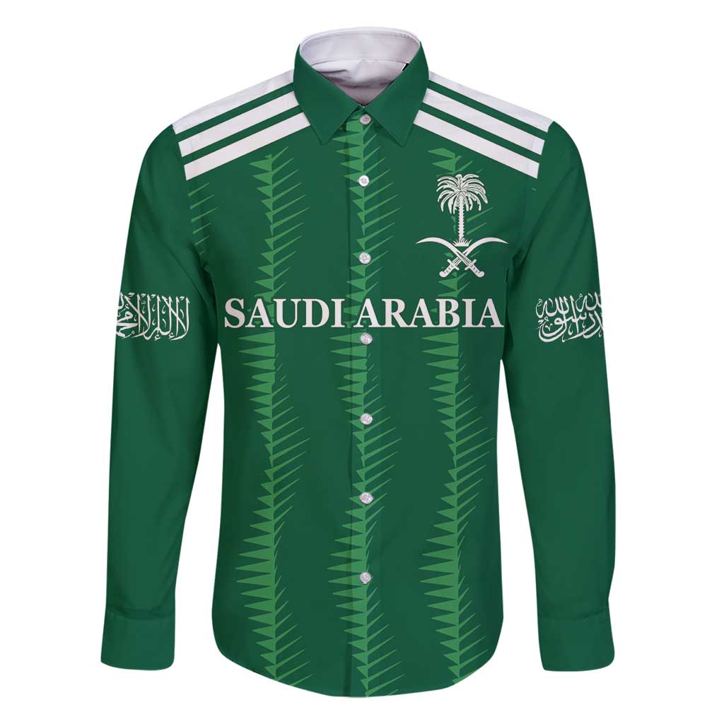 Custom Saudi Arabia Football Family Matching Mermaid Dress and Hawaiian Shirt Green Al -Arabiyyah Concept 23-2024 LT9 - Wonder Print Shop