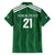 Custom Saudi Arabia Football Family Matching Off Shoulder Maxi Dress and Hawaiian Shirt Green Al -Arabiyyah Concept 23-2024 LT9 - Wonder Print Shop