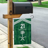 Custom Saudi Arabia Football Garden Flag Green Al -Arabiyyah Concept 23-2024 - Wonder Print Shop