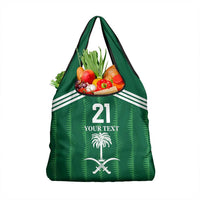 Custom Saudi Arabia Football Grocery Bag Green Al -‘Arabiyyah Concept 23-2024