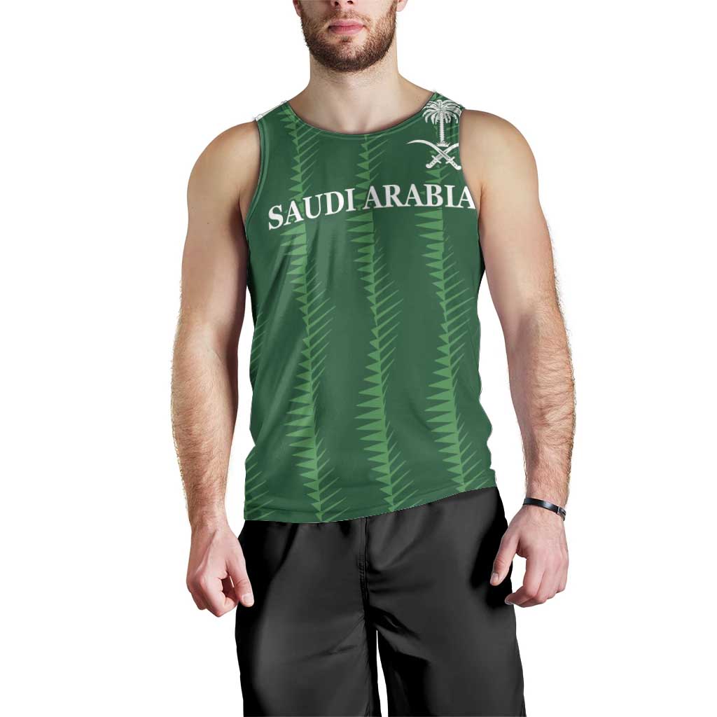 Custom Saudi Arabia Football Men Tank Top Green Al -Arabiyyah Concept 23-2024 - Wonder Print Shop