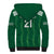 Custom Saudi Arabia Football Sherpa Hoodie Green Al -Arabiyyah Concept 23-2024 - Wonder Print Shop