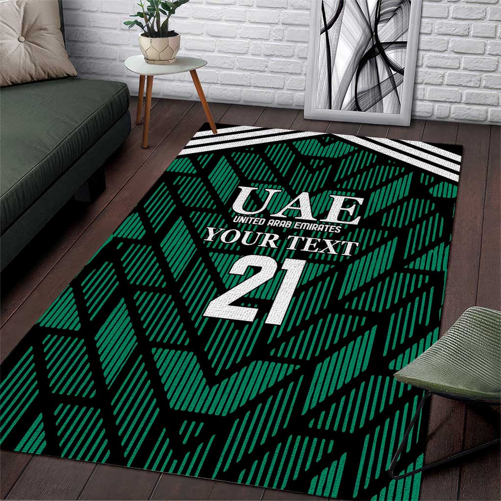 Custom UAE Football Area Rug Green Concept 19-2020 LT9 - Wonder Print Shop