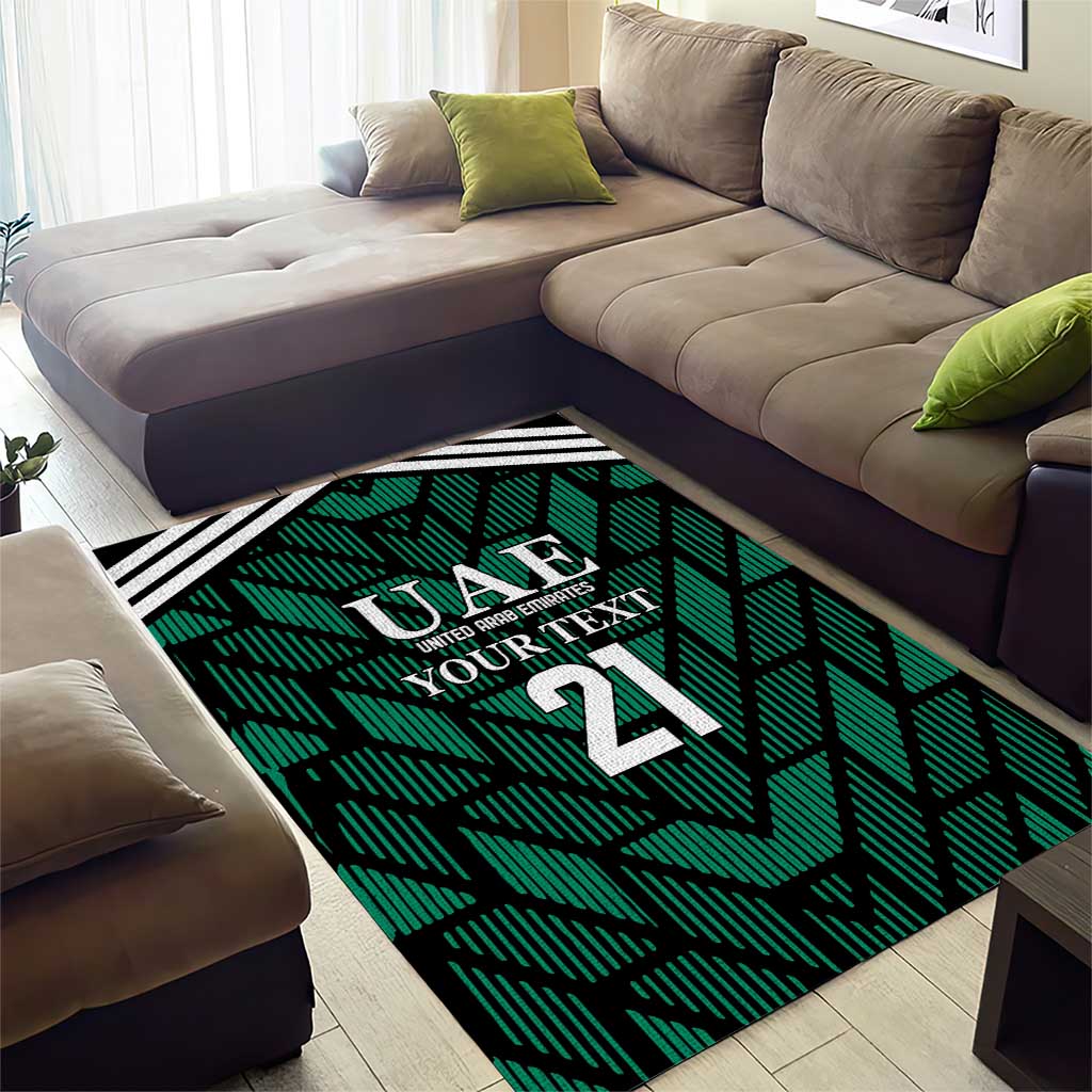 Custom UAE Football Area Rug Green Concept 19-2020 LT9 - Wonder Print Shop