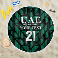 Custom UAE Football Beach Blanket Green Concept 19-2020 LT9 - Wonder Print Shop