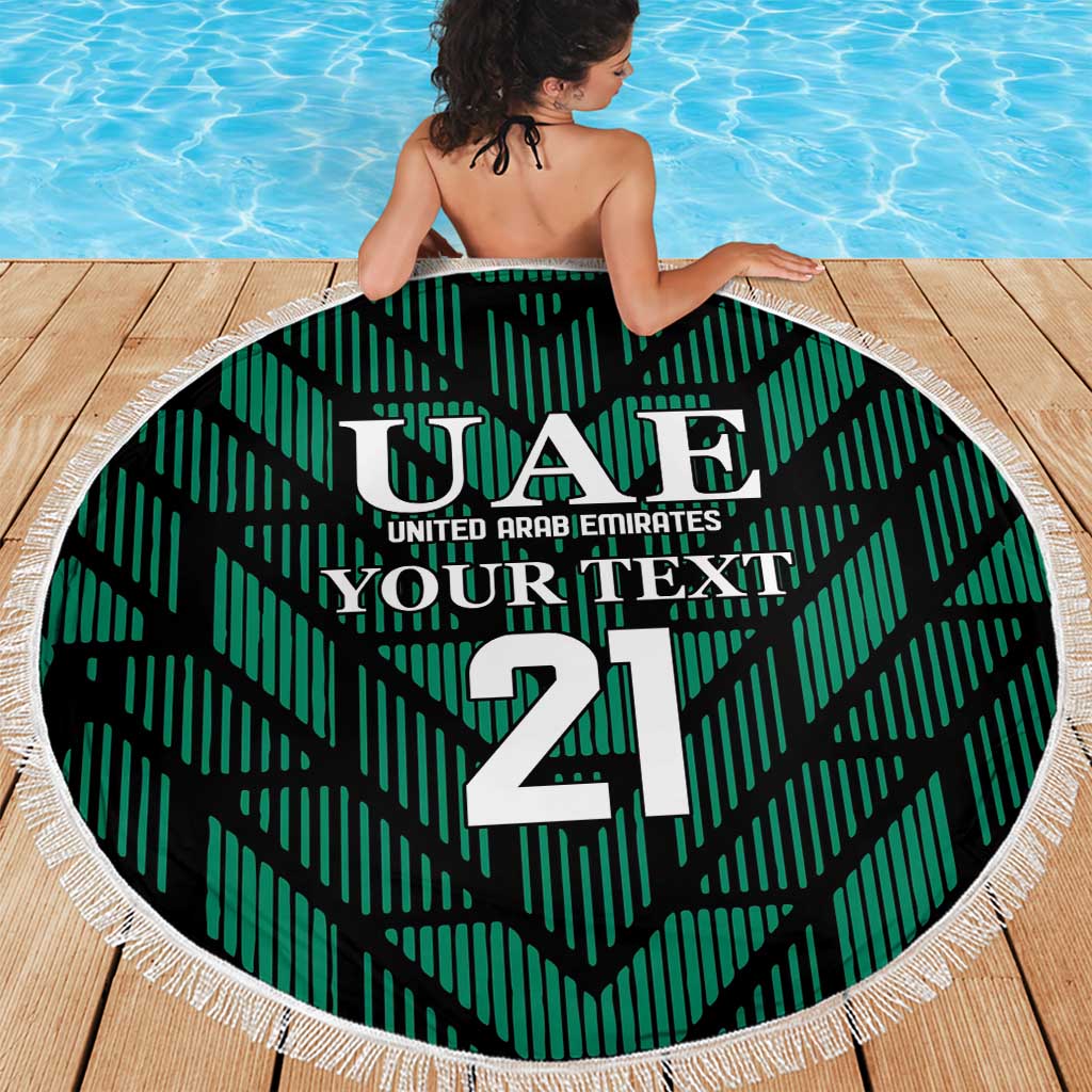 Custom UAE Football Beach Blanket Green Concept 19-2020 LT9 - Wonder Print Shop
