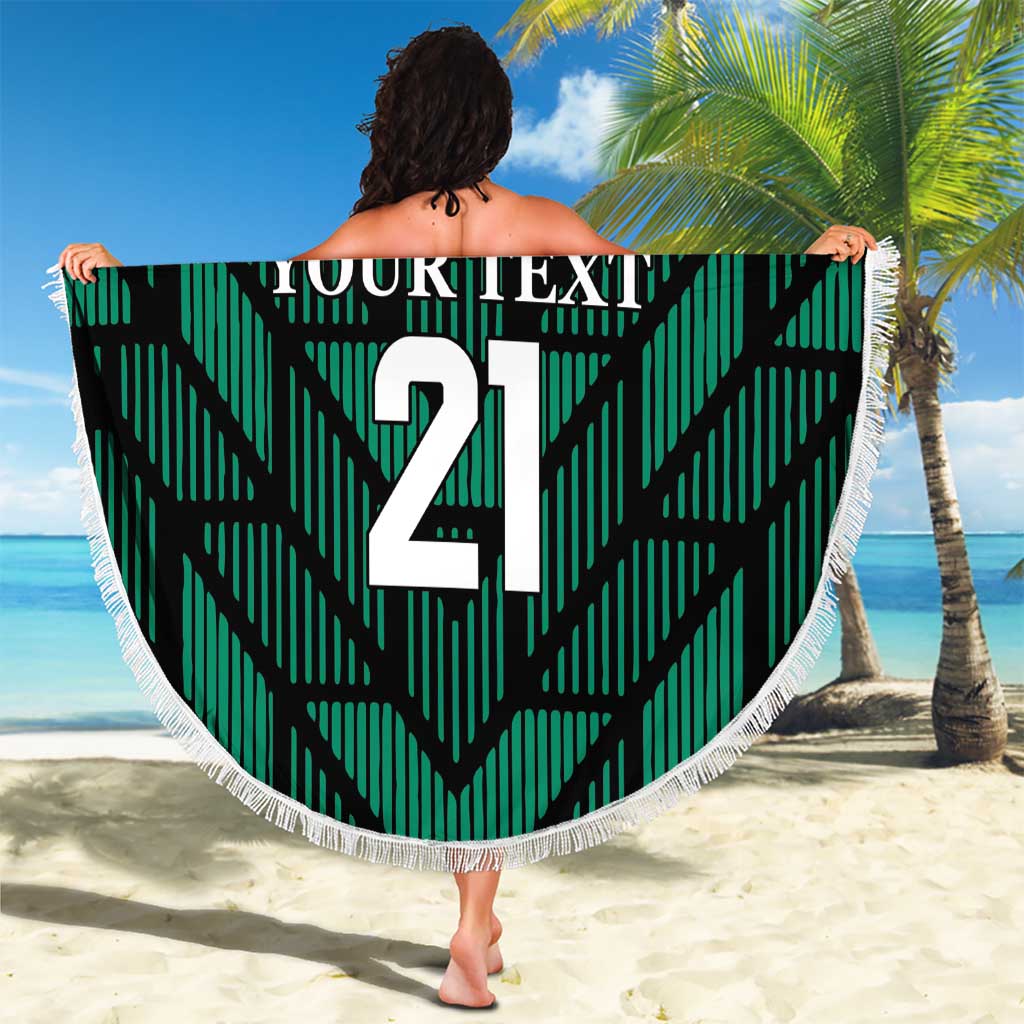 Custom UAE Football Beach Blanket Green Concept 19-2020 LT9 - Wonder Print Shop