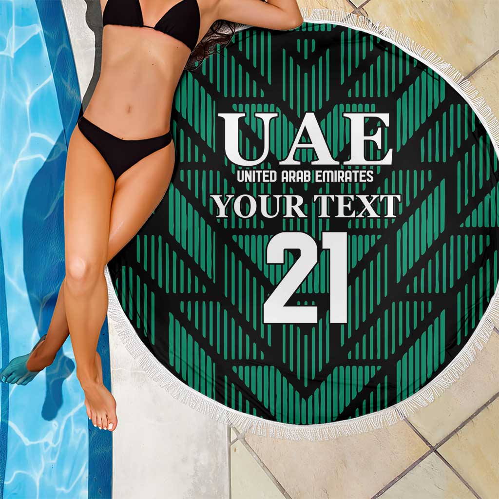 Custom UAE Football Beach Blanket Green Concept 19-2020 LT9 - Wonder Print Shop