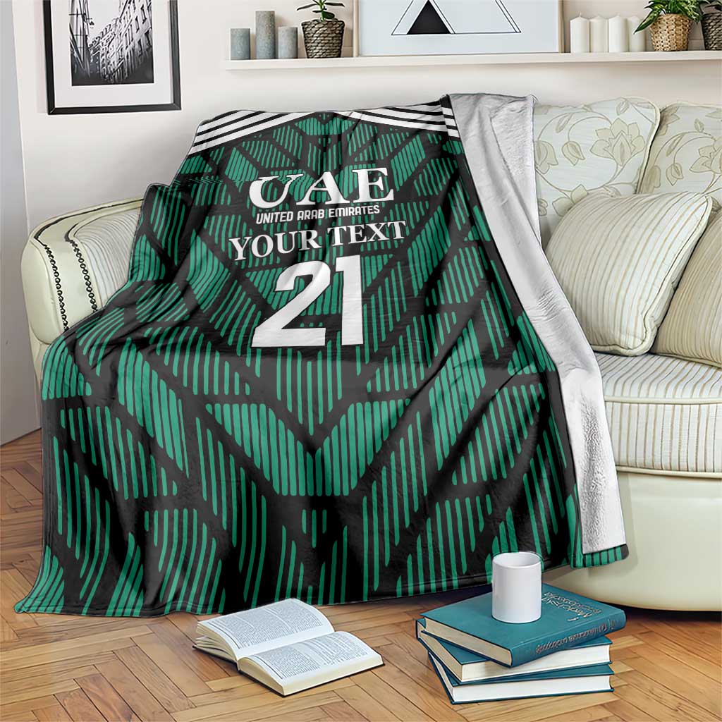 Custom UAE Football Blanket Green Concept 19-2020 LT9