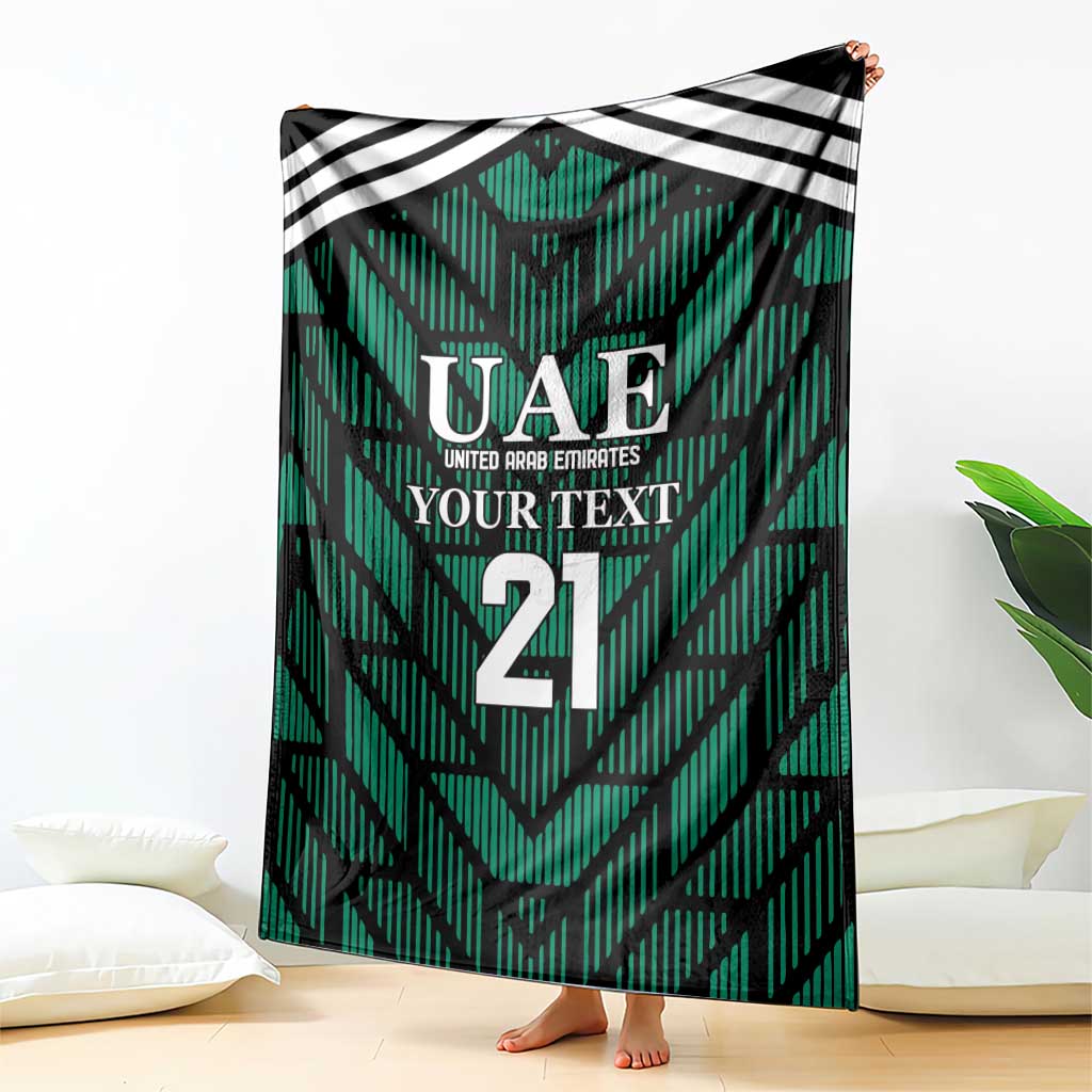 Custom UAE Football Blanket Green Concept 19-2020 LT9