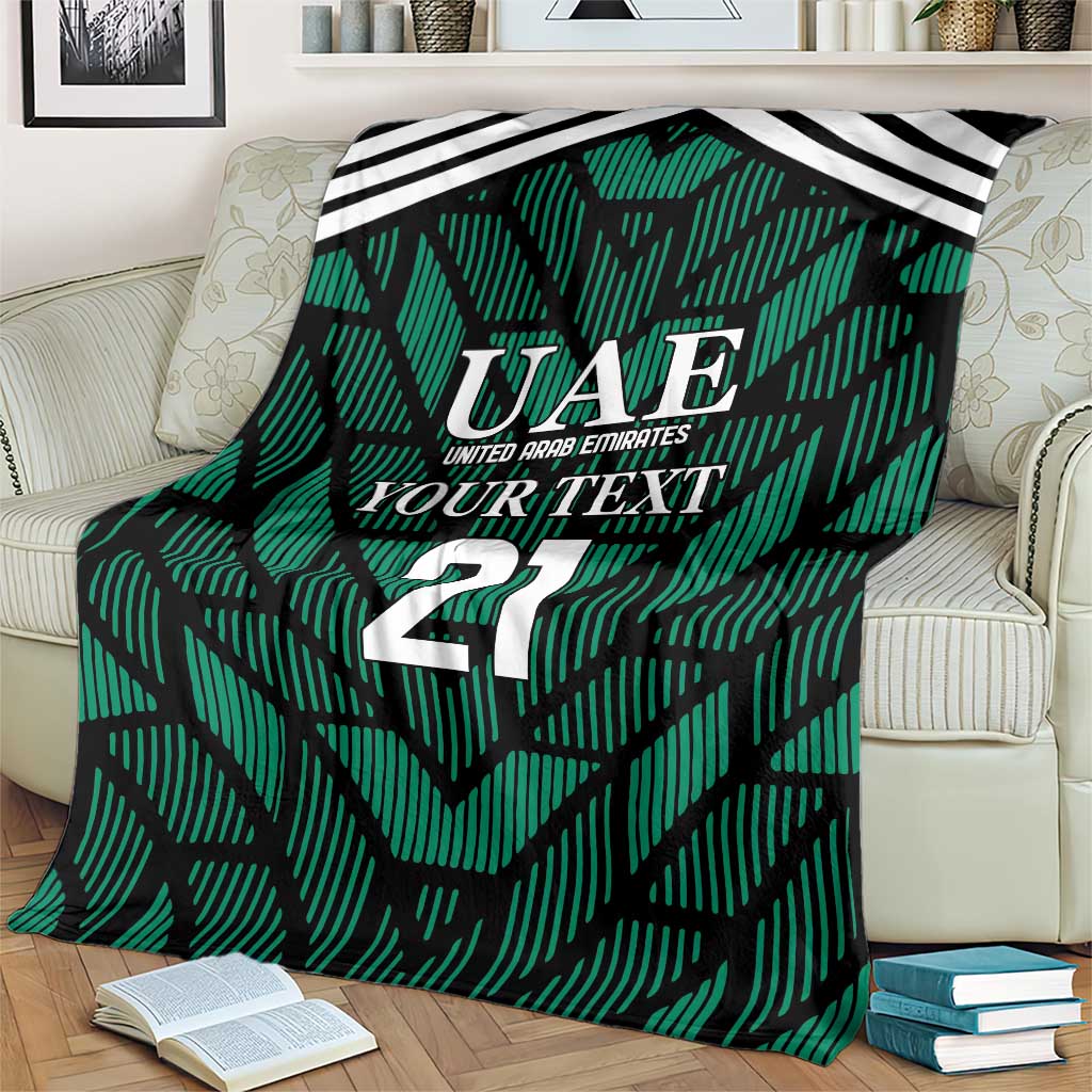 Custom UAE Football Blanket Green Concept 19-2020 LT9