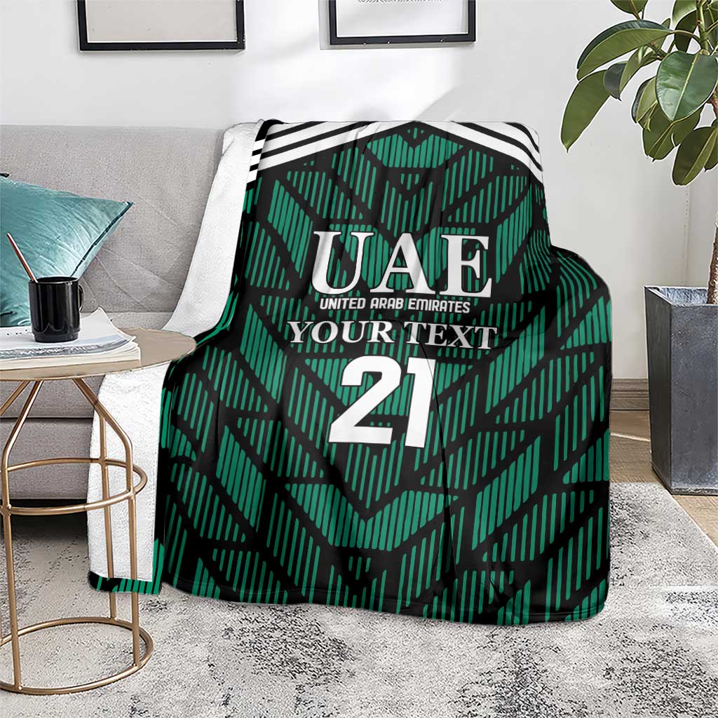 Custom UAE Football Blanket Green Concept 19-2020 LT9
