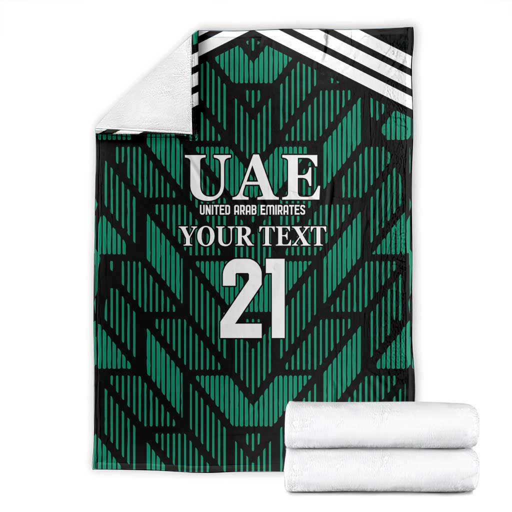 Custom UAE Football Blanket Green Concept 19-2020 LT9