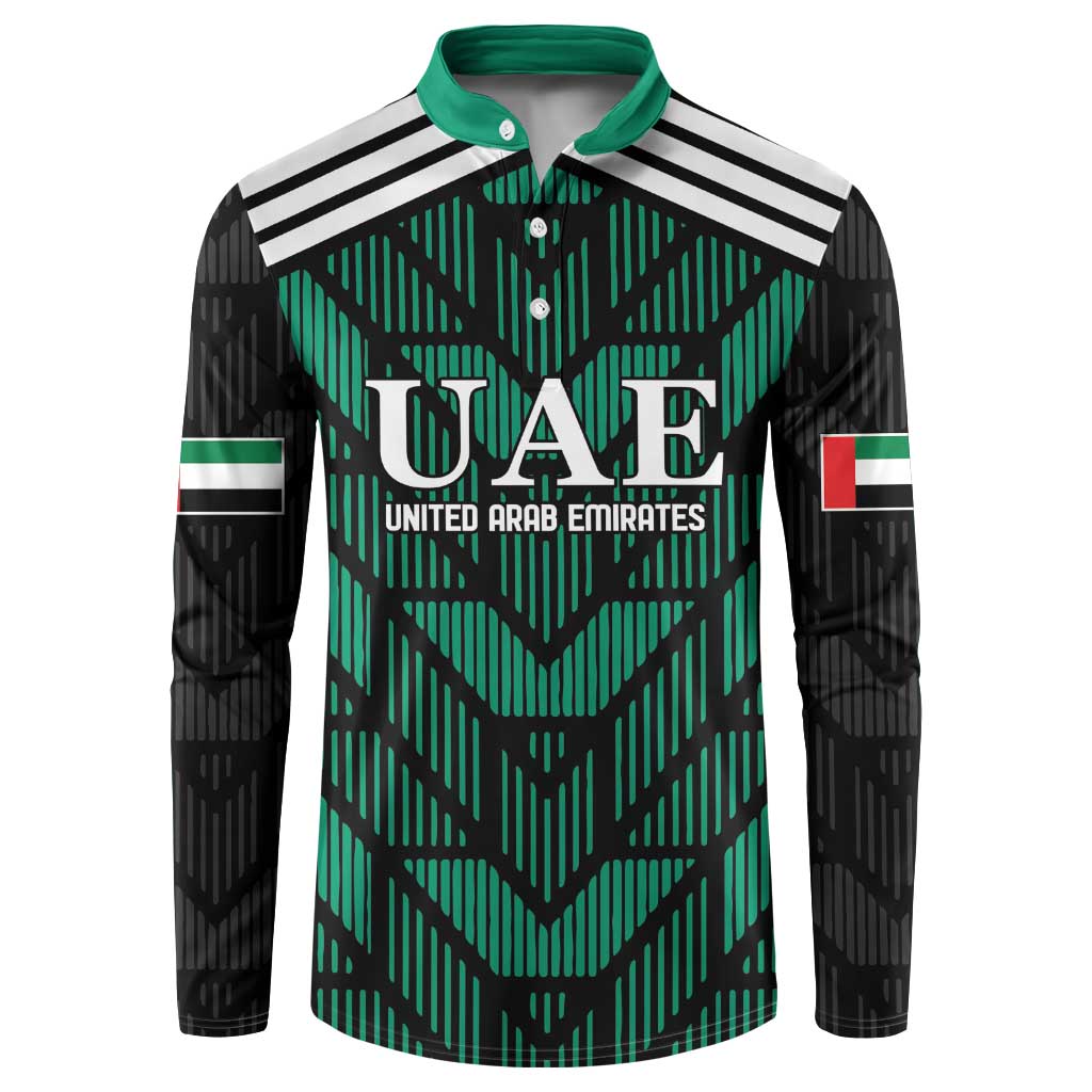 Custom UAE Football Button Sweatshirt Green Concept 19-2020 LT9 - Wonder Print Shop