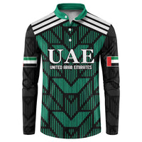 Custom UAE Football Button Sweatshirt Green Concept 19-2020 LT9 - Wonder Print Shop