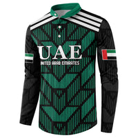 Custom UAE Football Button Sweatshirt Green Concept 19-2020 LT9 - Wonder Print Shop