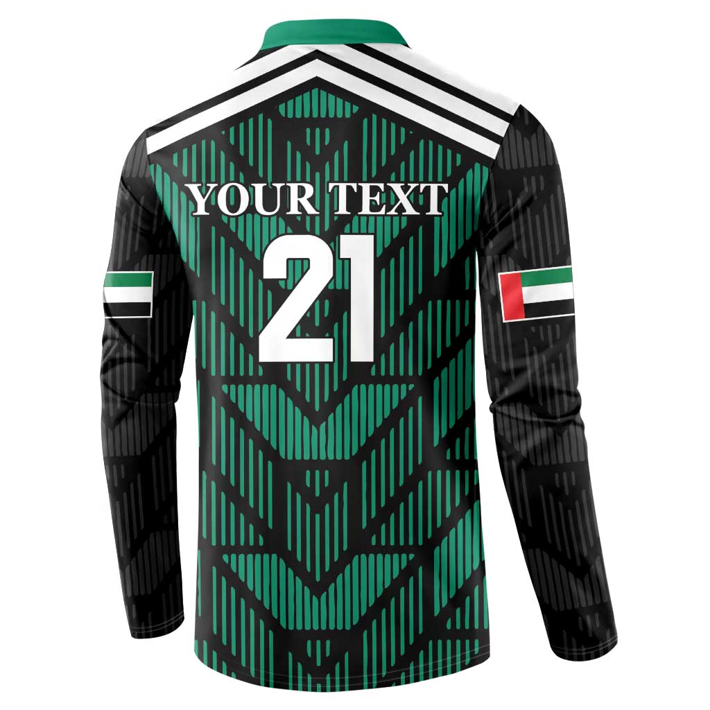 Custom UAE Football Button Sweatshirt Green Concept 19-2020 LT9 - Wonder Print Shop