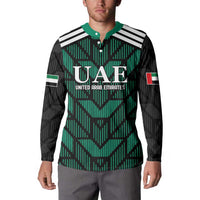 Custom UAE Football Button Sweatshirt Green Concept 19-2020 LT9 - Wonder Print Shop