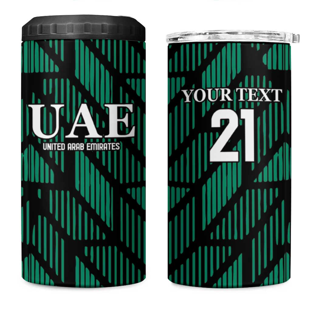 Custom UAE Football 4 in 1 Can Cooler Tumbler Green Concept 19-2020 LT9 - Wonder Print Shop