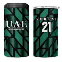 Custom UAE Football 4 in 1 Can Cooler Tumbler Green Concept 19-2020 LT9 - Wonder Print Shop