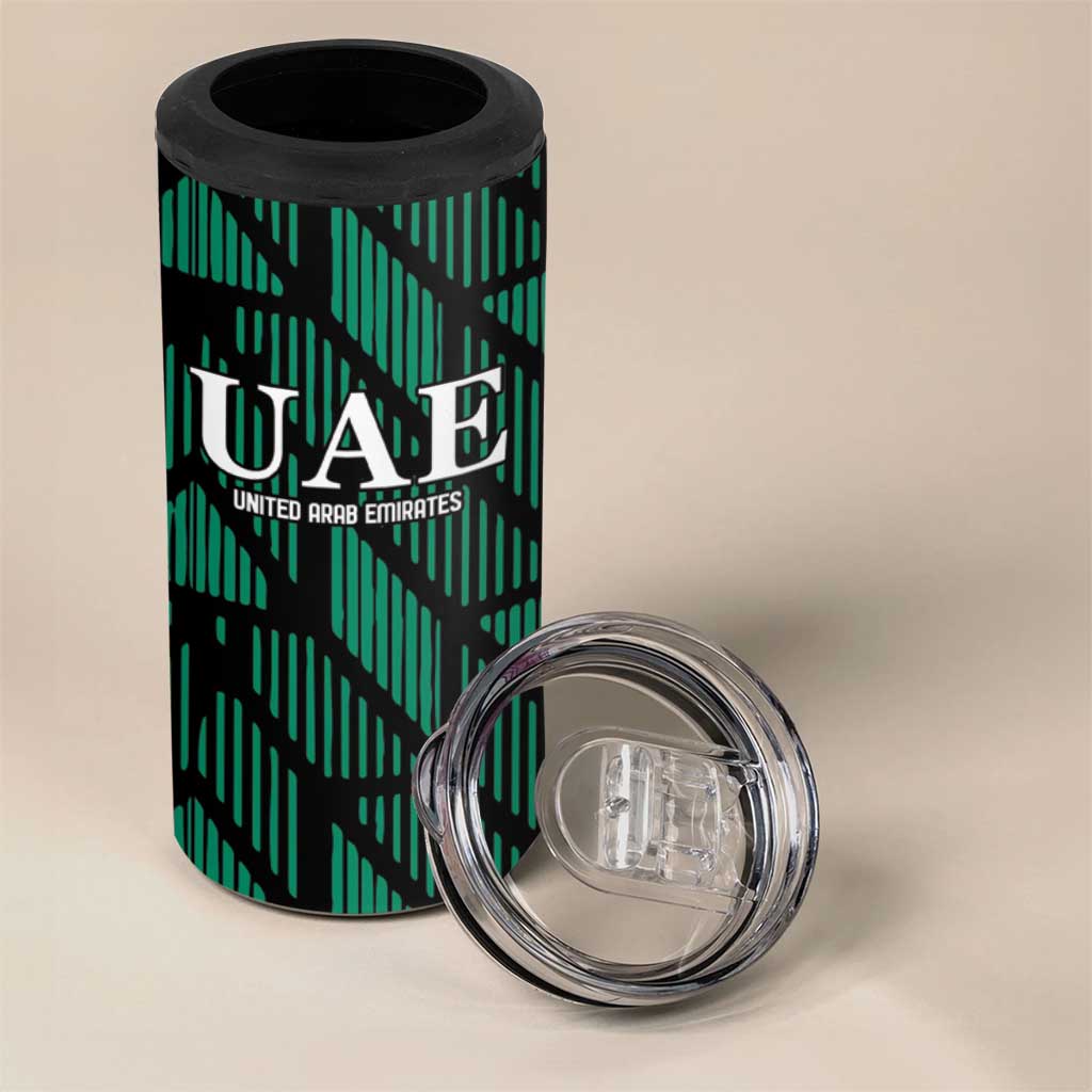 Custom UAE Football 4 in 1 Can Cooler Tumbler Green Concept 19-2020 LT9 - Wonder Print Shop