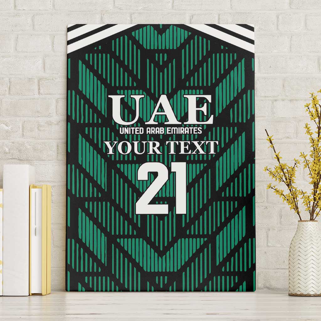 Custom UAE Football Canvas Wall Art Green Concept 19-2020 LT9 - Wonder Print Shop