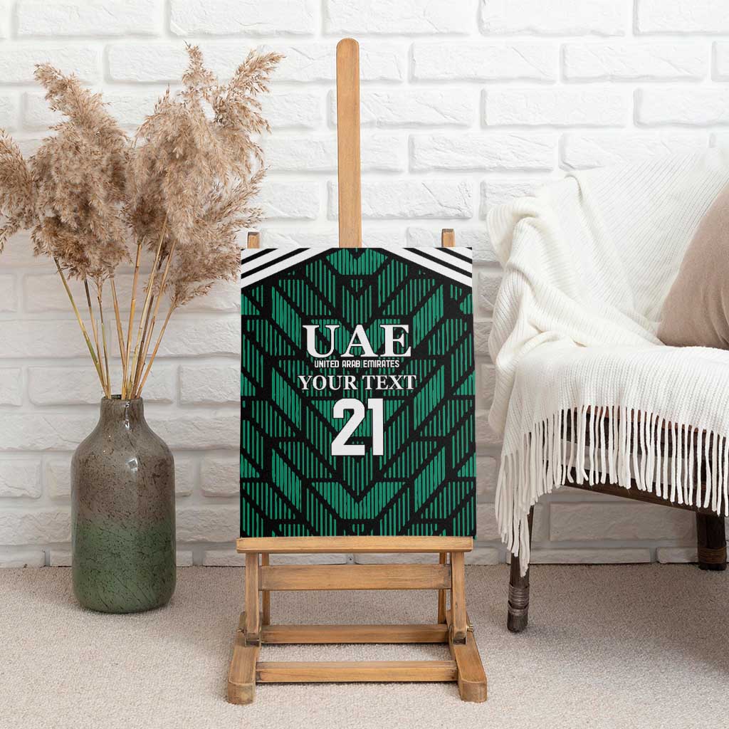 Custom UAE Football Canvas Wall Art Green Concept 19-2020 LT9 - Wonder Print Shop