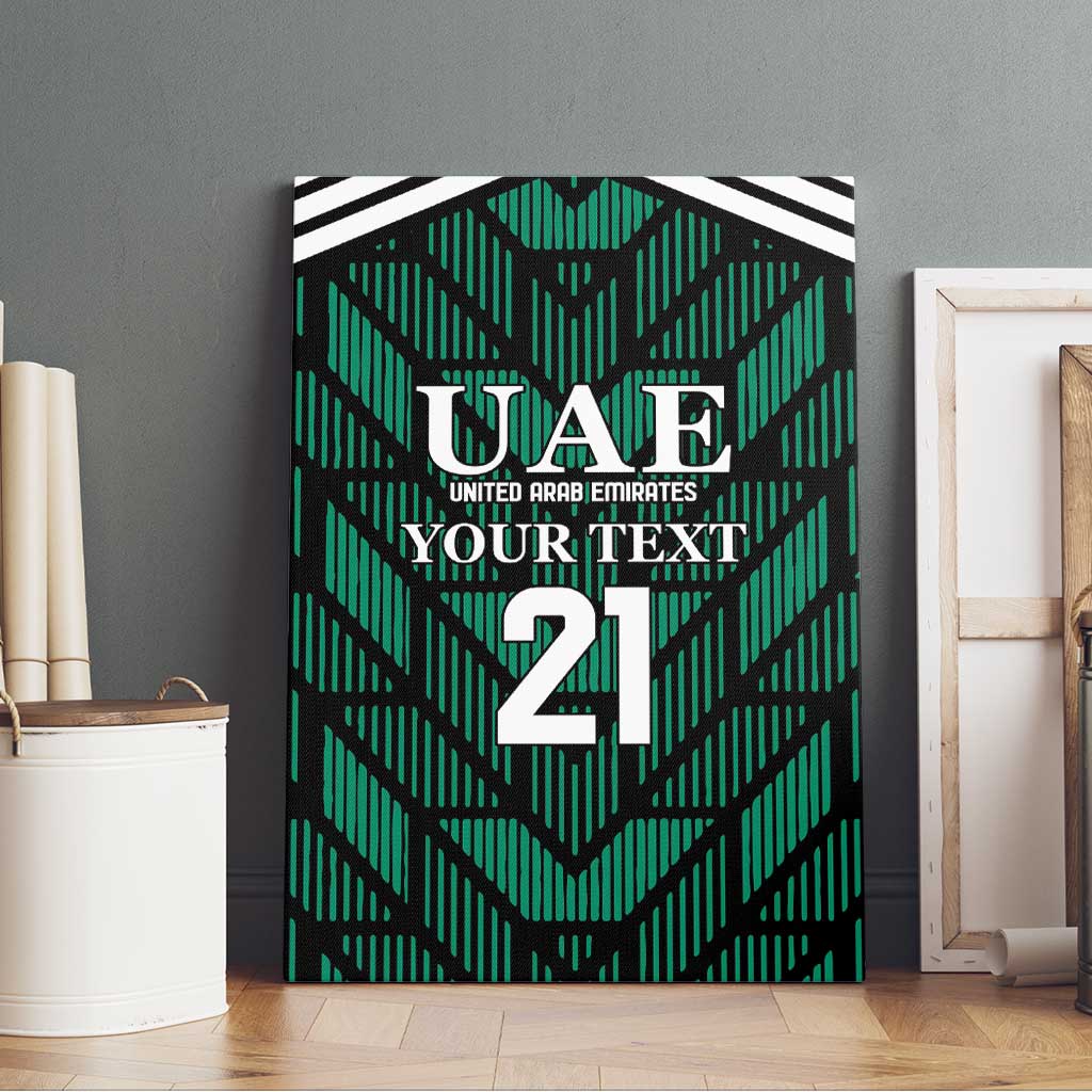 Custom UAE Football Canvas Wall Art Green Concept 19-2020 LT9 - Wonder Print Shop