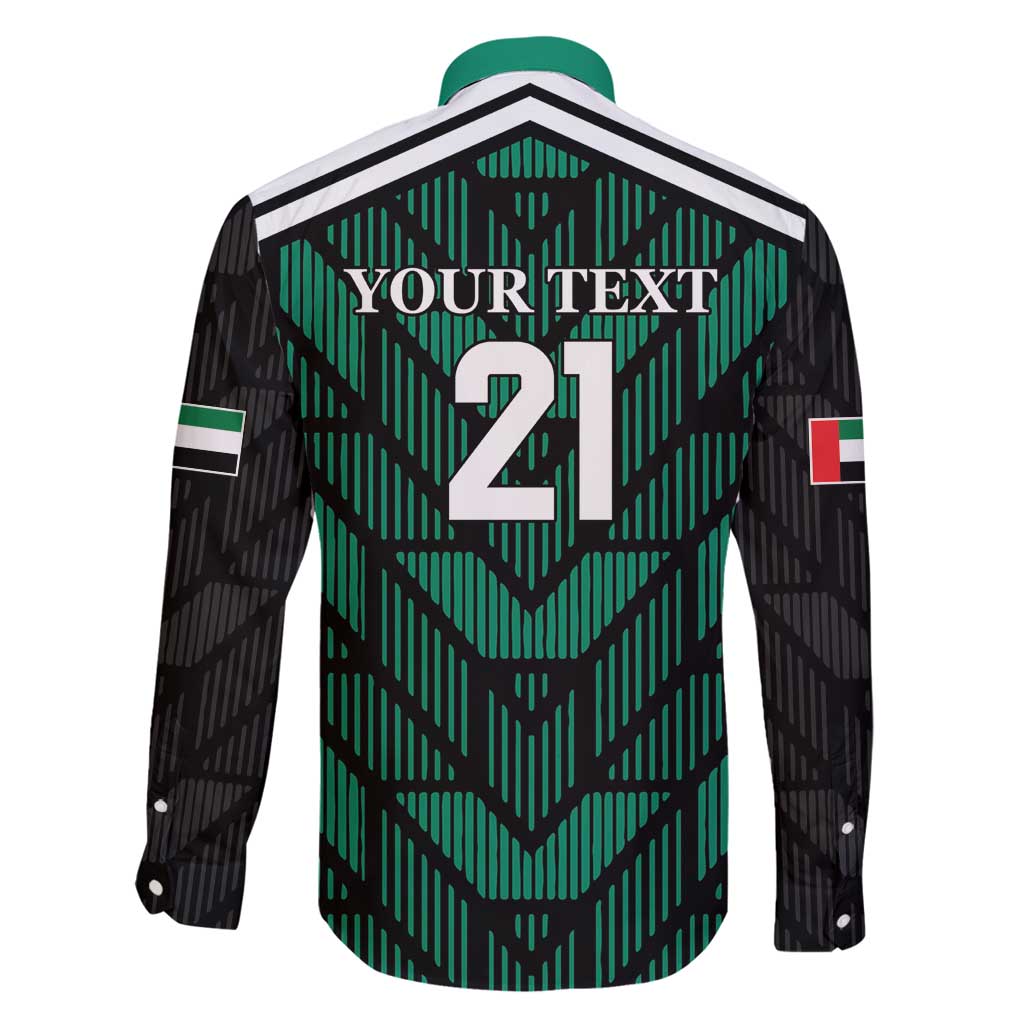 Custom UAE Football Family Matching Long Sleeve Bodycon Dress and Hawaiian Shirt Green Concept 19-2020 LT9 - Wonder Print Shop