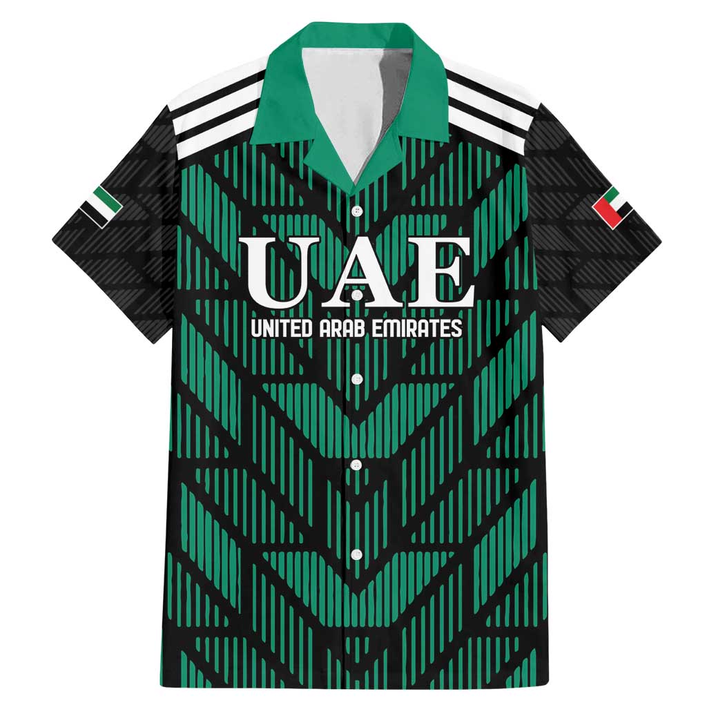 Custom UAE Football Family Matching Mermaid Dress and Hawaiian Shirt Green Concept 19-2020 LT9 - Wonder Print Shop