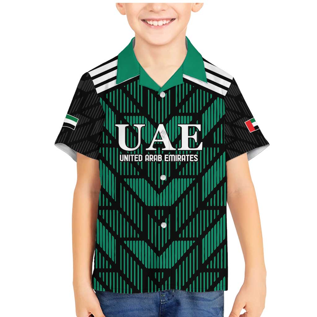 Custom UAE Football Family Matching Mermaid Dress and Hawaiian Shirt Green Concept 19-2020 LT9 - Wonder Print Shop