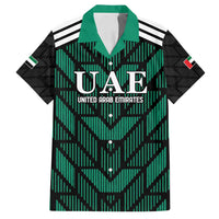 Custom UAE Football Family Matching Off Shoulder Maxi Dress and Hawaiian Shirt Green Concept 19-2020 LT9 - Wonder Print Shop